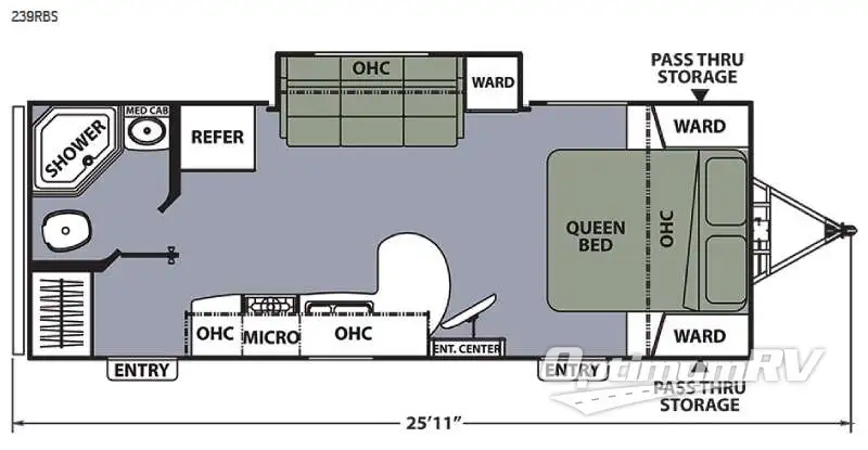 2015 Coachmen Apex Ultra-Lite 239RBS Floorplan Photo