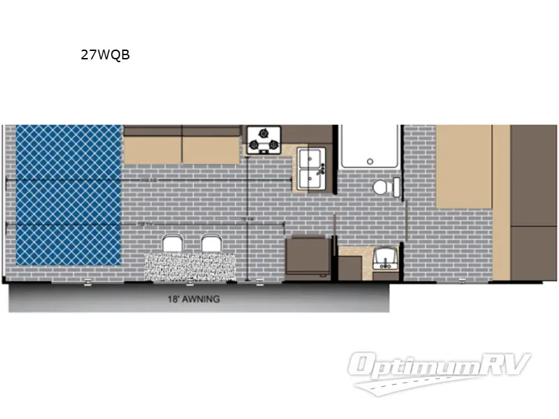 2026 Sunset Park Sun Lite 27WQB RV Floorplan Photo