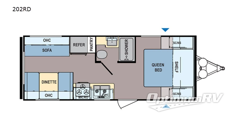 2019 Dutchmen Coleman Lantern LT Series 202RD Floorplan Photo