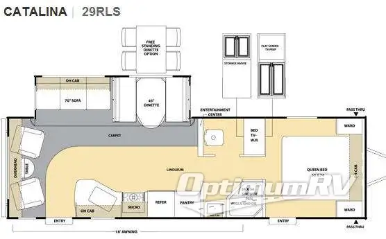 2010 Coachmen Catalina 29RLS Floorplan Photo