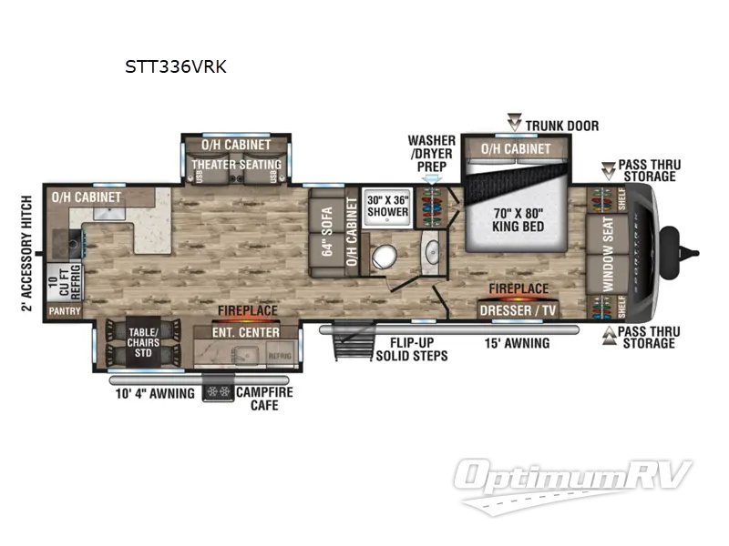 2021 Venture SportTrek Touring Edition STT336VRK Floorplan Photo