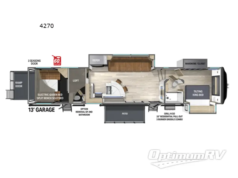 2025 Heartland Cyclone 4270 RV Floorplan Photo