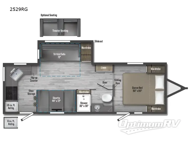 2025 Winnebago Minnie 2529RG Floorplan Photo