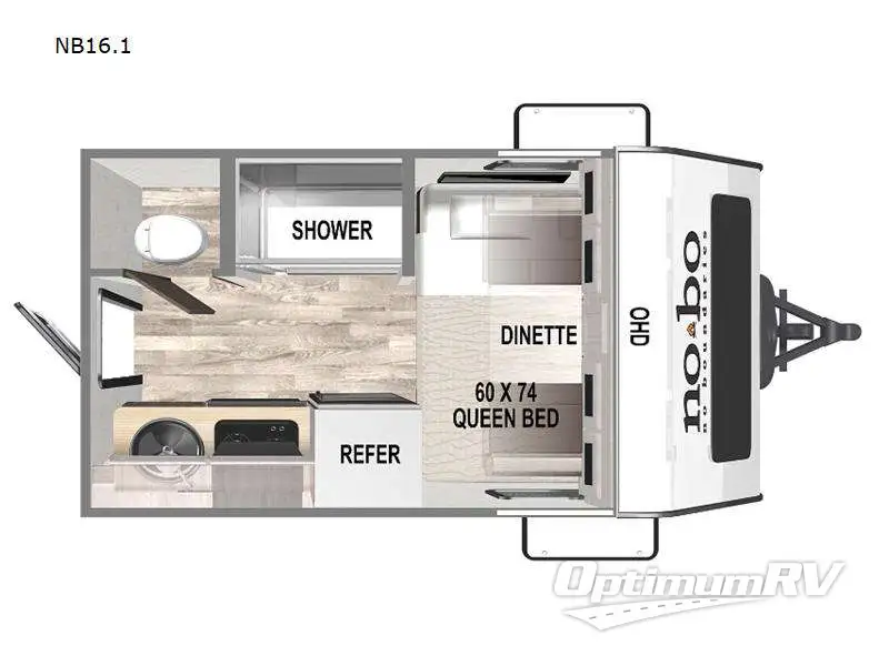 2024 Forest River No Boundaries NB16.1 RV Floorplan Photo