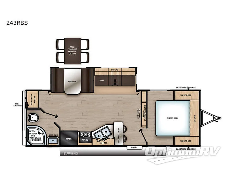 2020 Coachmen Catalina Legacy 243RBS Floorplan Photo