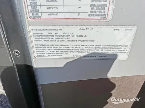 2015 Cruiser ViewFinder Signature VS-24SD RV Photo 4