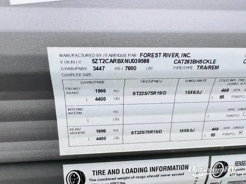 2022 Coachmen Catalina Legacy 263BHSCK RV Photo 4