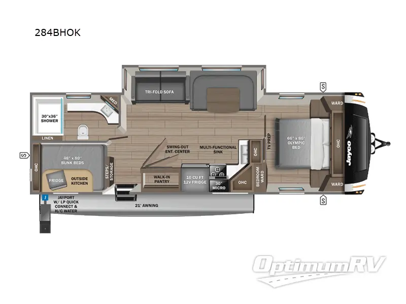 2025 Jayco Eagle HT 284BHOK Floorplan Photo