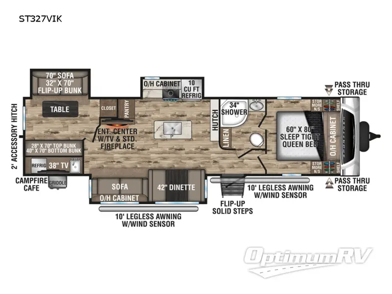 2022 Venture SportTrek ST327VIK Floorplan Photo