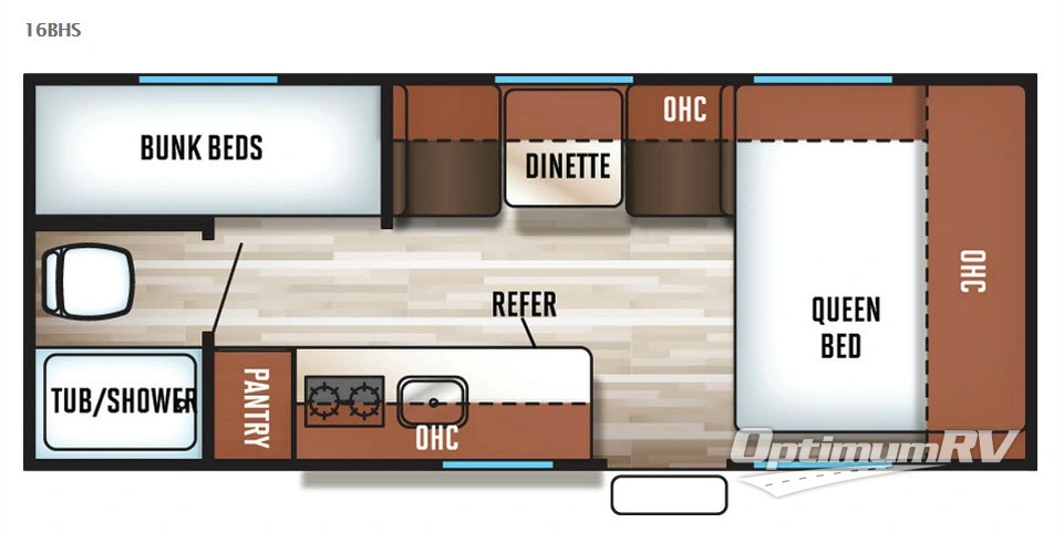 2017 Forest River Cherokee Wolf Pup 16BHS Floorplan Photo