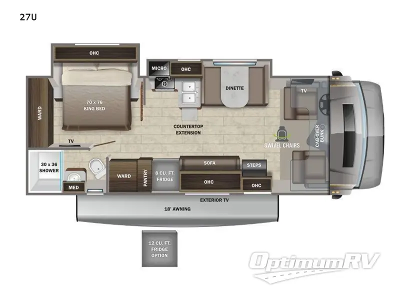 2022 Entegra Esteem 27U Floorplan Photo