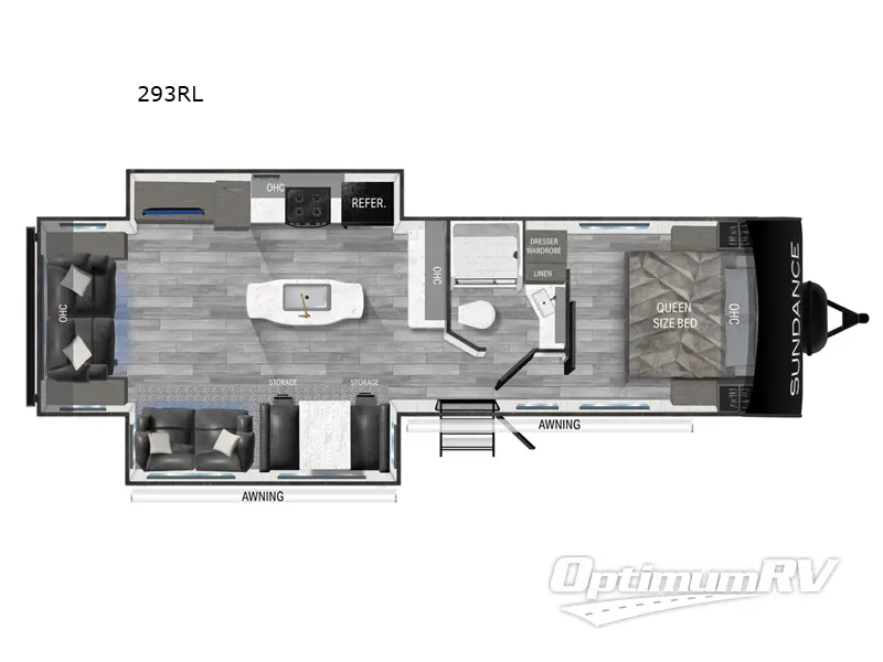2023 Heartland Sundance Ultra Lite 293RL Floorplan Photo