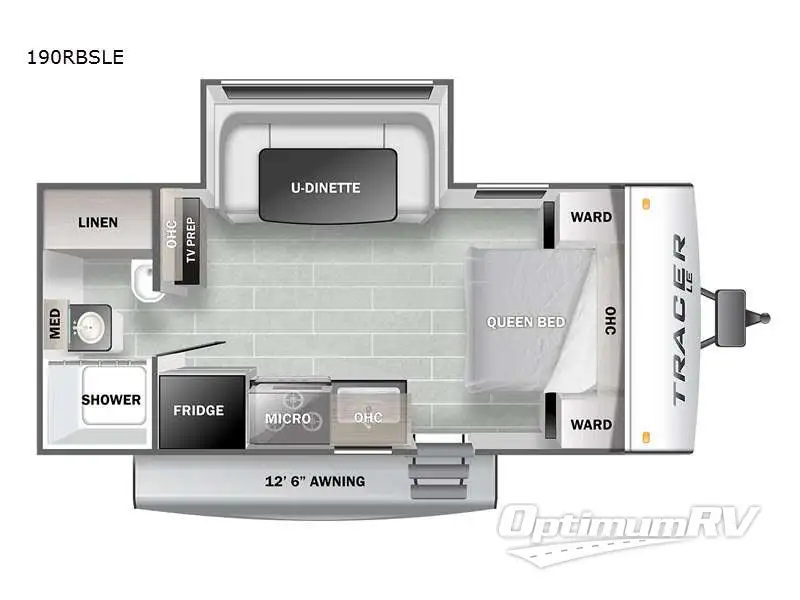 2022 Prime Time Tracer 190RBSLE Floorplan Photo