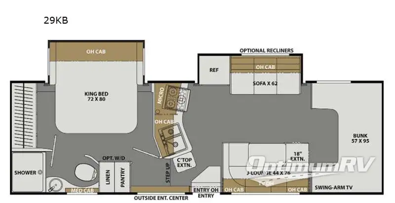 2021 Coachmen Freelander 29KB Ford 450 Floorplan Photo