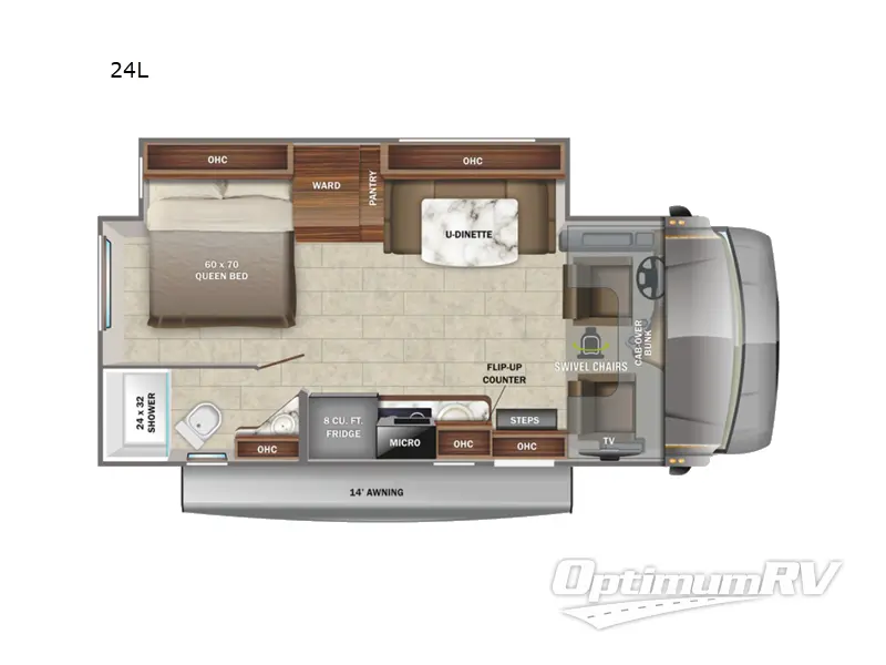2022 Jayco Melbourne 24L Floorplan Photo