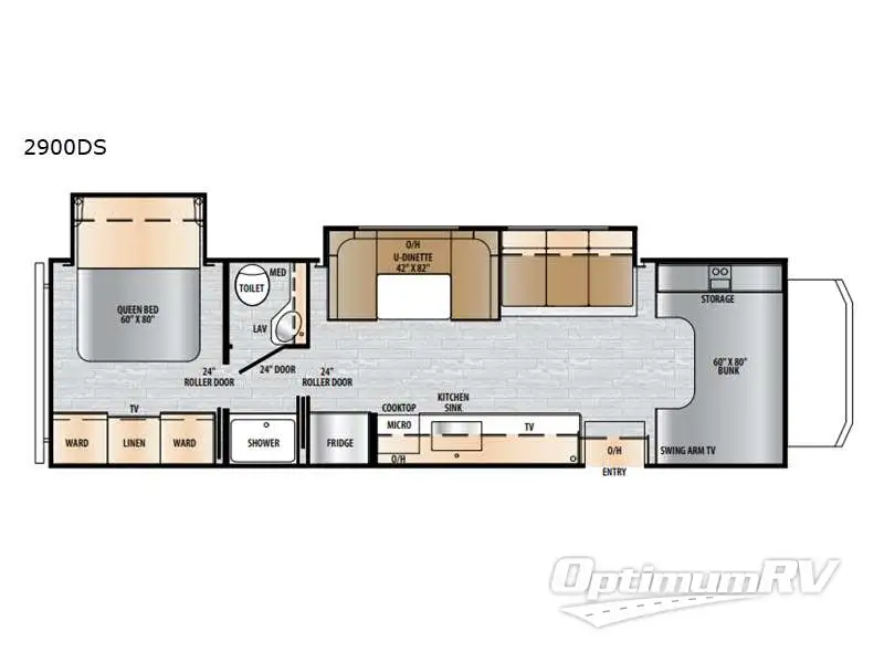 2022 East To West Entrada 2900DS RV Floorplan Photo