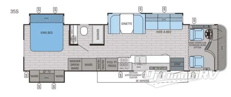 2016 Jayco Precept 35S Floorplan Photo