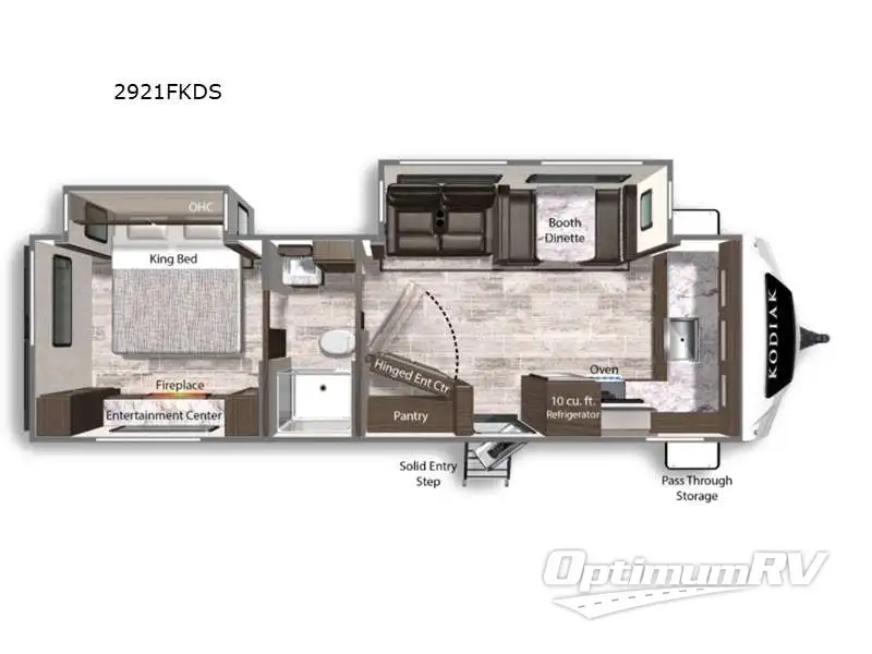 2021 Dutchmen Kodiak Ultimate 2921FKDS Floorplan Photo