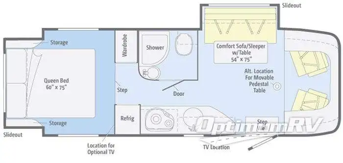 2012 Winnebago View Profile 24G Floorplan Photo