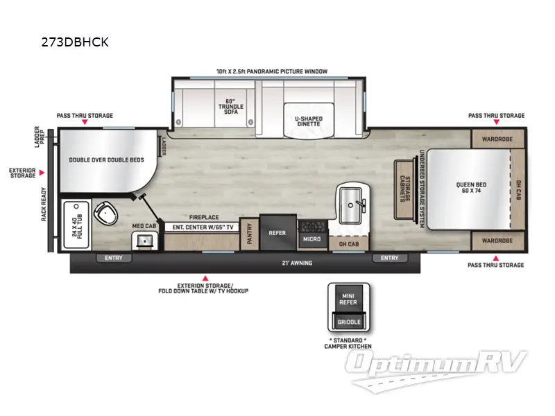 2026 Coachmen Catalina Legacy Edition 273DBHCK RV Floorplan Photo