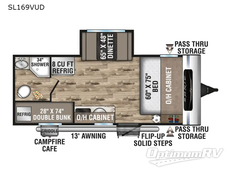 2022 Venture Sonic Lite SL169VUD Floorplan Photo