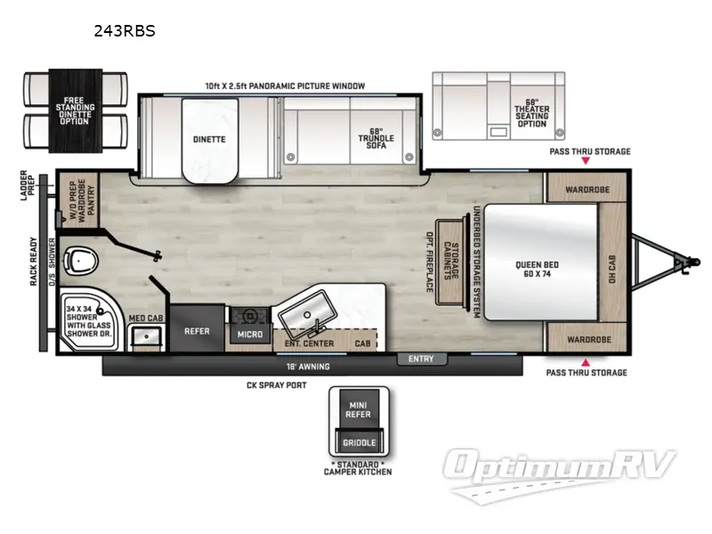 2026 Coachmen Catalina Legacy Edition 243RBS RV Floorplan Photo