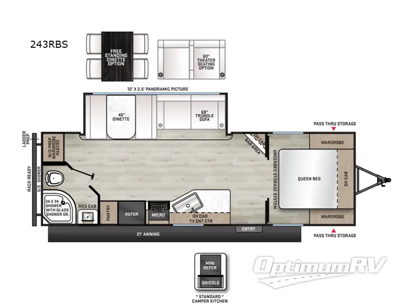 2026 Coachmen Catalina Legacy Edition 243RBS Floorplan Photo