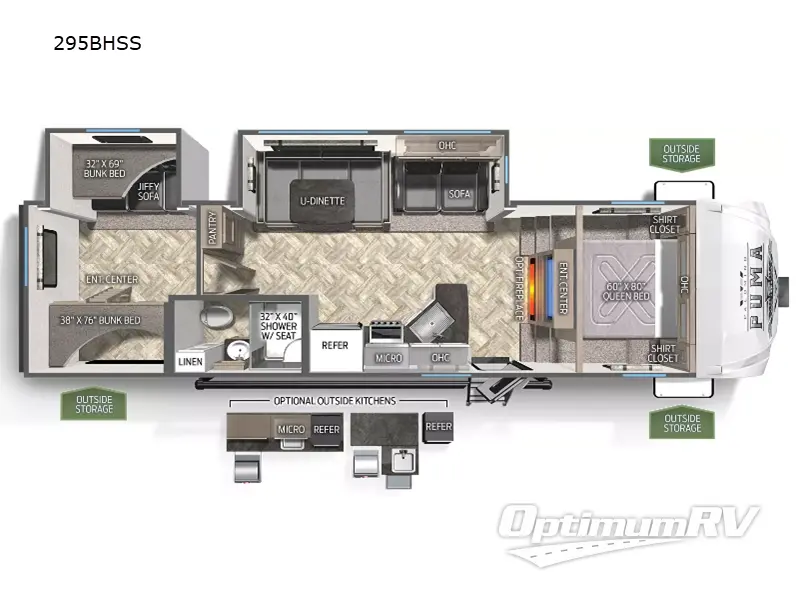 2023 Palomino Puma 295BHSS Floorplan Photo