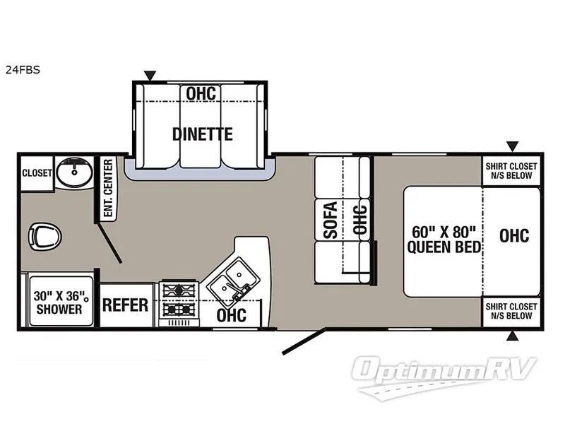 2018 Palomino Puma 24FBS Floorplan Photo