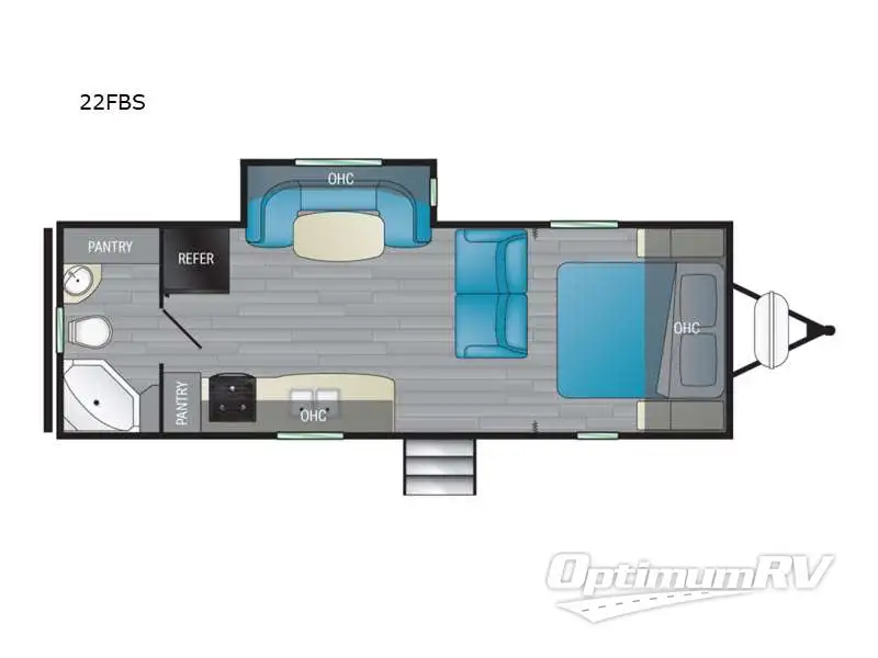 2021 Heartland North Trail 22FBS Floorplan Photo