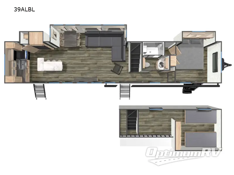 2025 Forest River Timberwolf Black Label 39ALBL Floorplan Photo