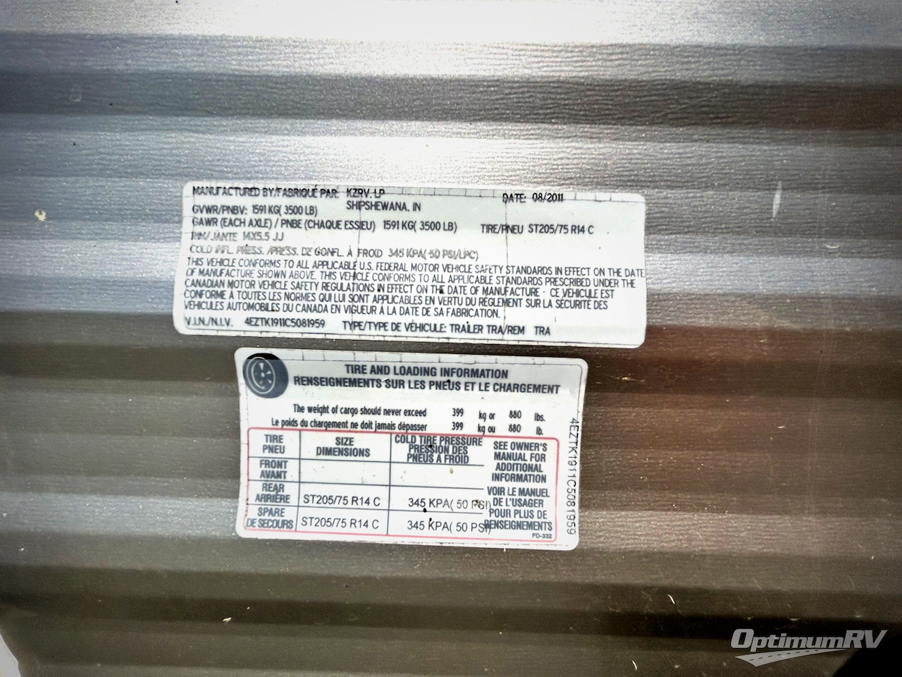 2012 KZ SPORTSMEN CLASSIC 19BH Photo 16