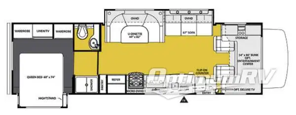 2013 Forest River Sunseeker 3010DS Ford Floorplan Photo
