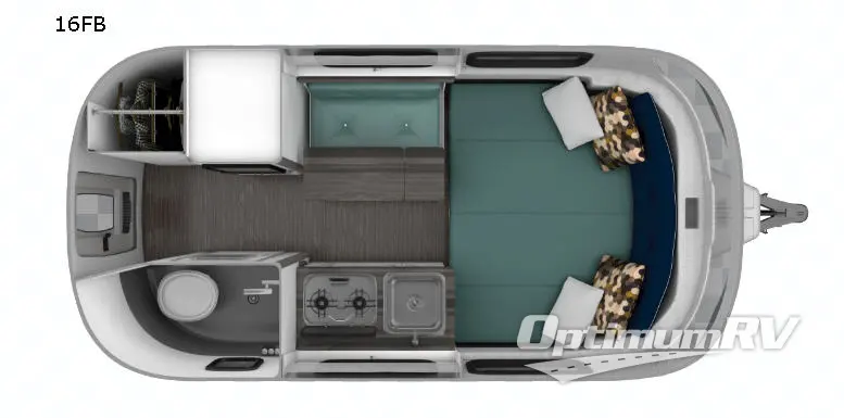 2019 Airstream Nest 16FB Floorplan Photo