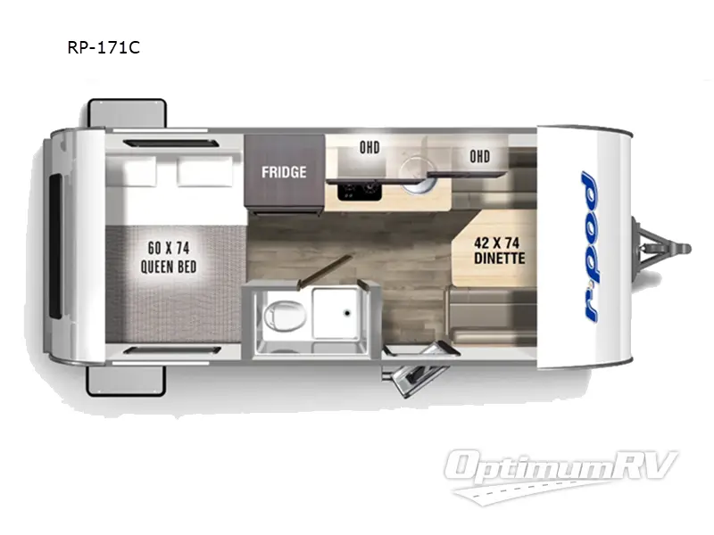 2024 Forest River R Pod RP-171C Floorplan Photo