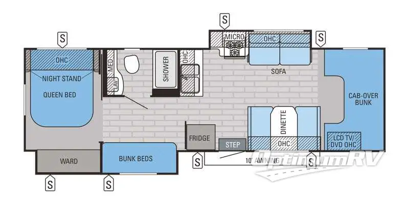 2015 Jayco Greyhawk 31FS Floorplan Photo