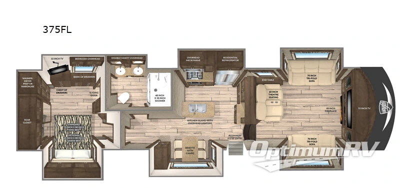 2019 VanLeigh Vilano 375FL Floorplan Photo
