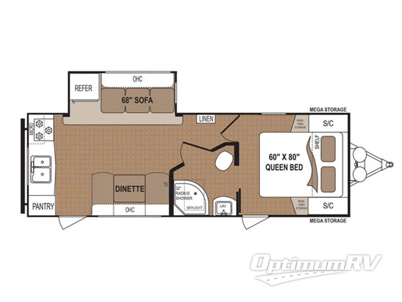 2017 Dutchmen Aspen Trail 2390RKSWE RV Floorplan Photo