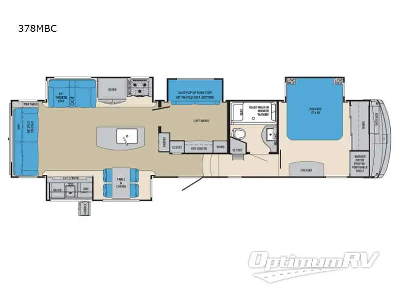 2021 Palomino Columbus 378MBC RV Floorplan Photo