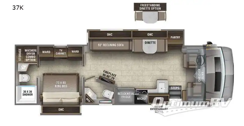 2021 Entegra ACCOLADE XL 37K RV Floorplan Photo