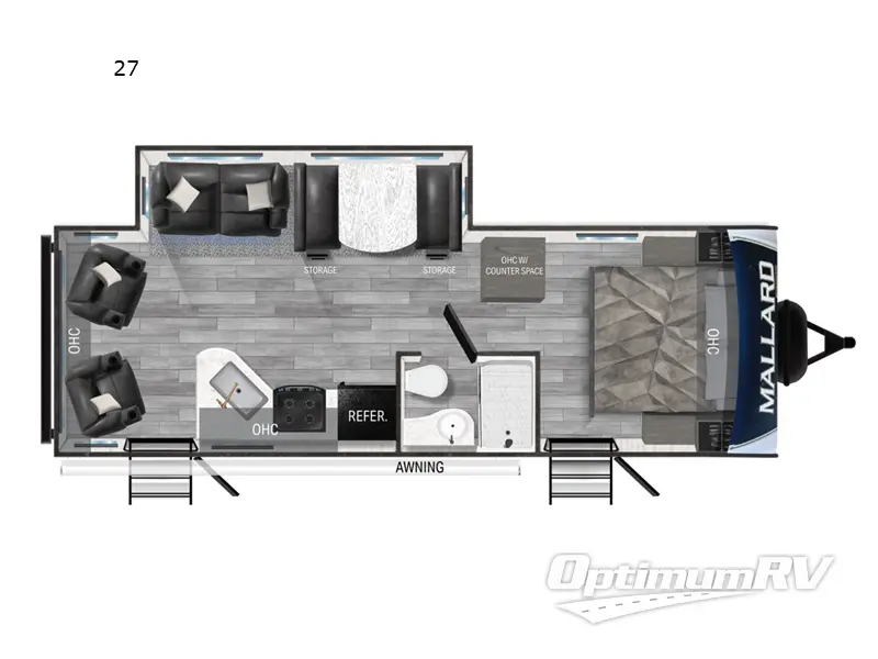 2023 Heartland Mallard 27 Floorplan Photo