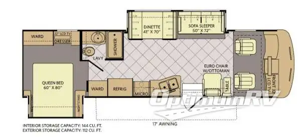 2012 Fleetwood Southwind 32VS Floorplan Photo