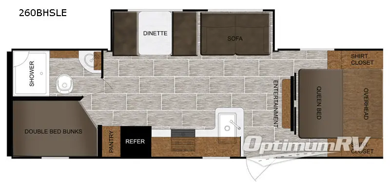 2020 Prime Time Tracer 260BHSLE Floorplan Photo