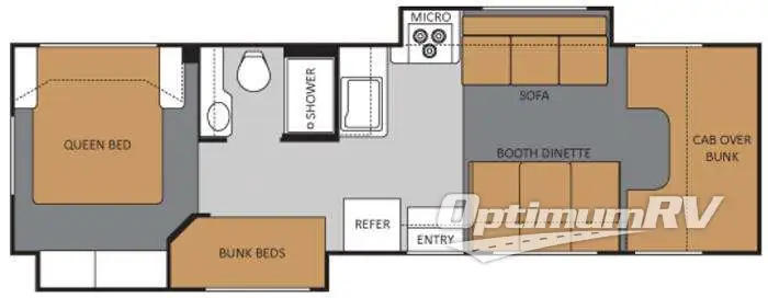 2011 Thor Four Winds 31A Floorplan Photo