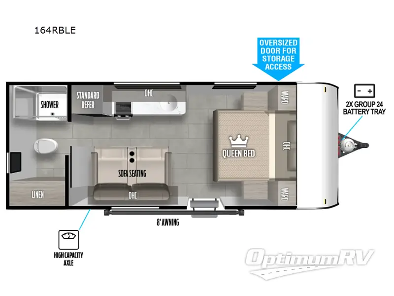 2025 Forest River Wildwood FSX 164RBLE Floorplan Photo