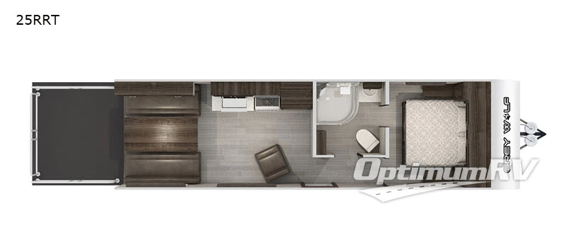 2020 Forest River Cherokee Grey Wolf 25RRT Floorplan Photo