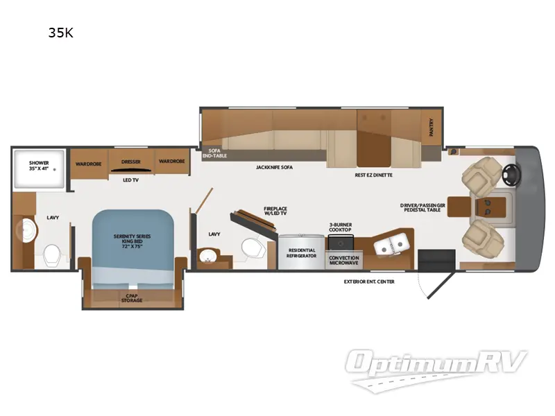 2024 Fleetwood Bounder 35K Floorplan Photo