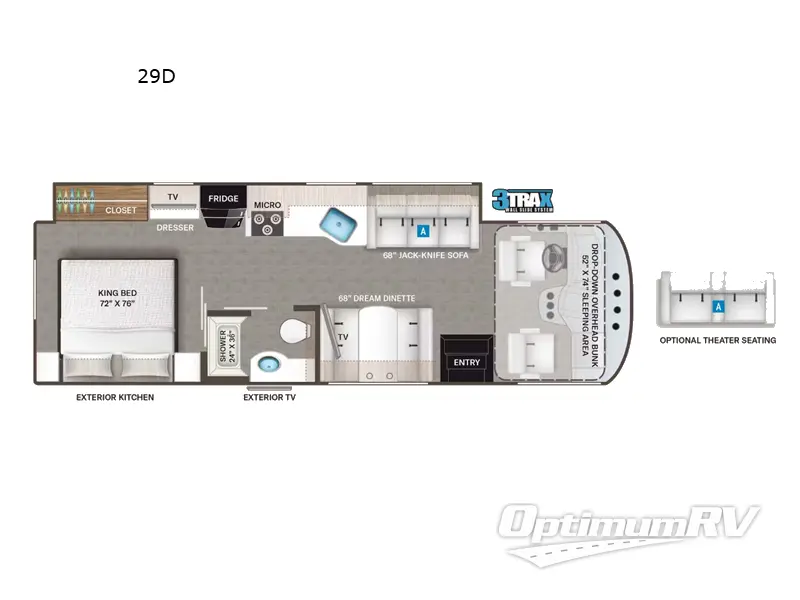 2024 Thor ACE 29D Floorplan Photo
