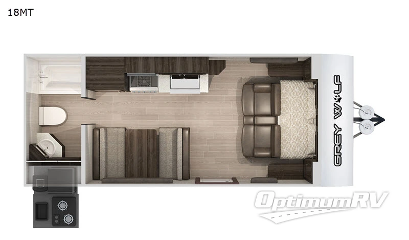 2020 Forest River Cherokee Grey Wolf 18MT Floorplan Photo