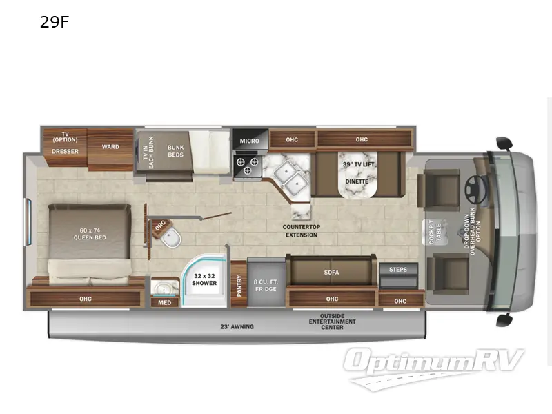 2022 Jayco Alante 29F Floorplan Photo